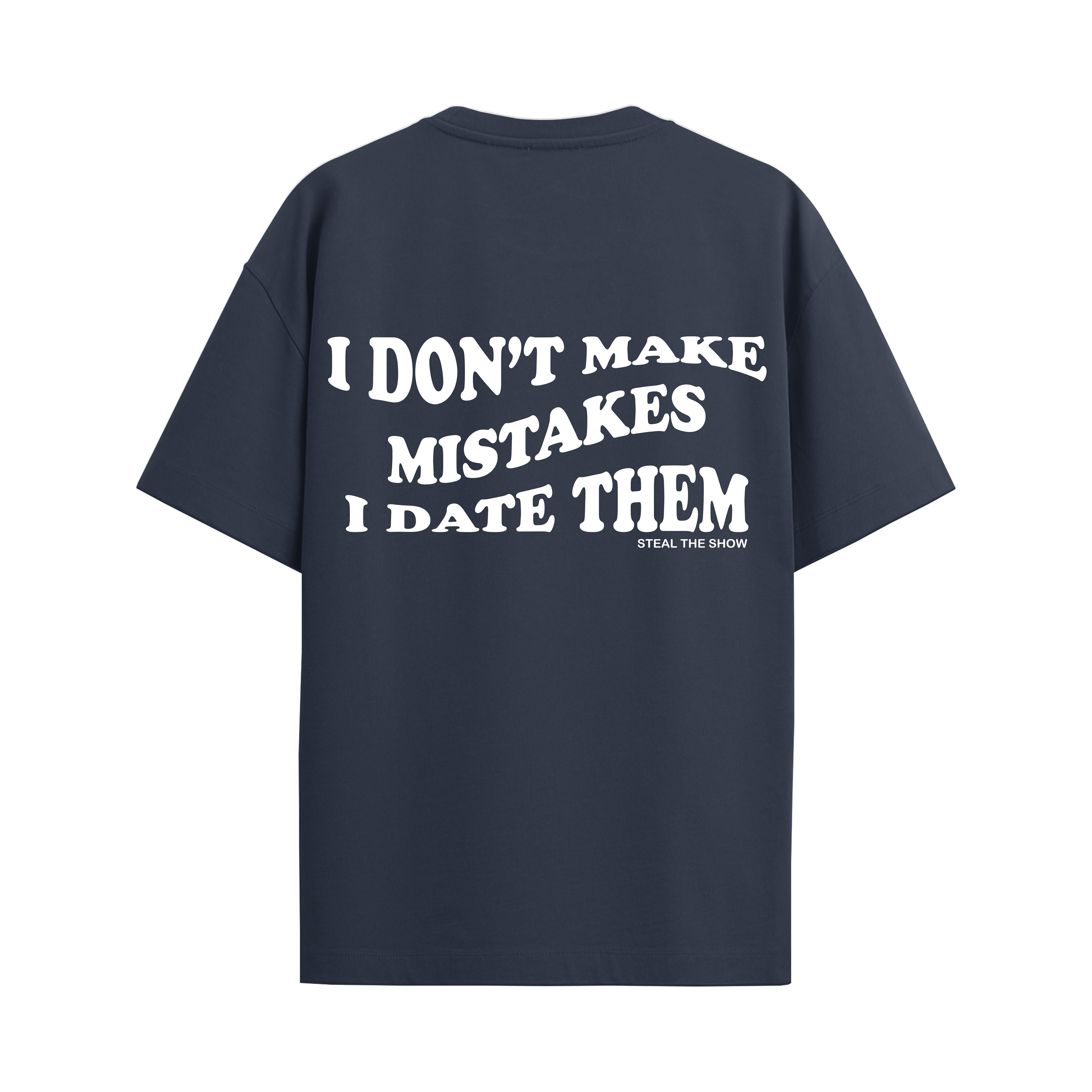 DATING MISTAKES NAVY OVERSIZED T-SHIRT