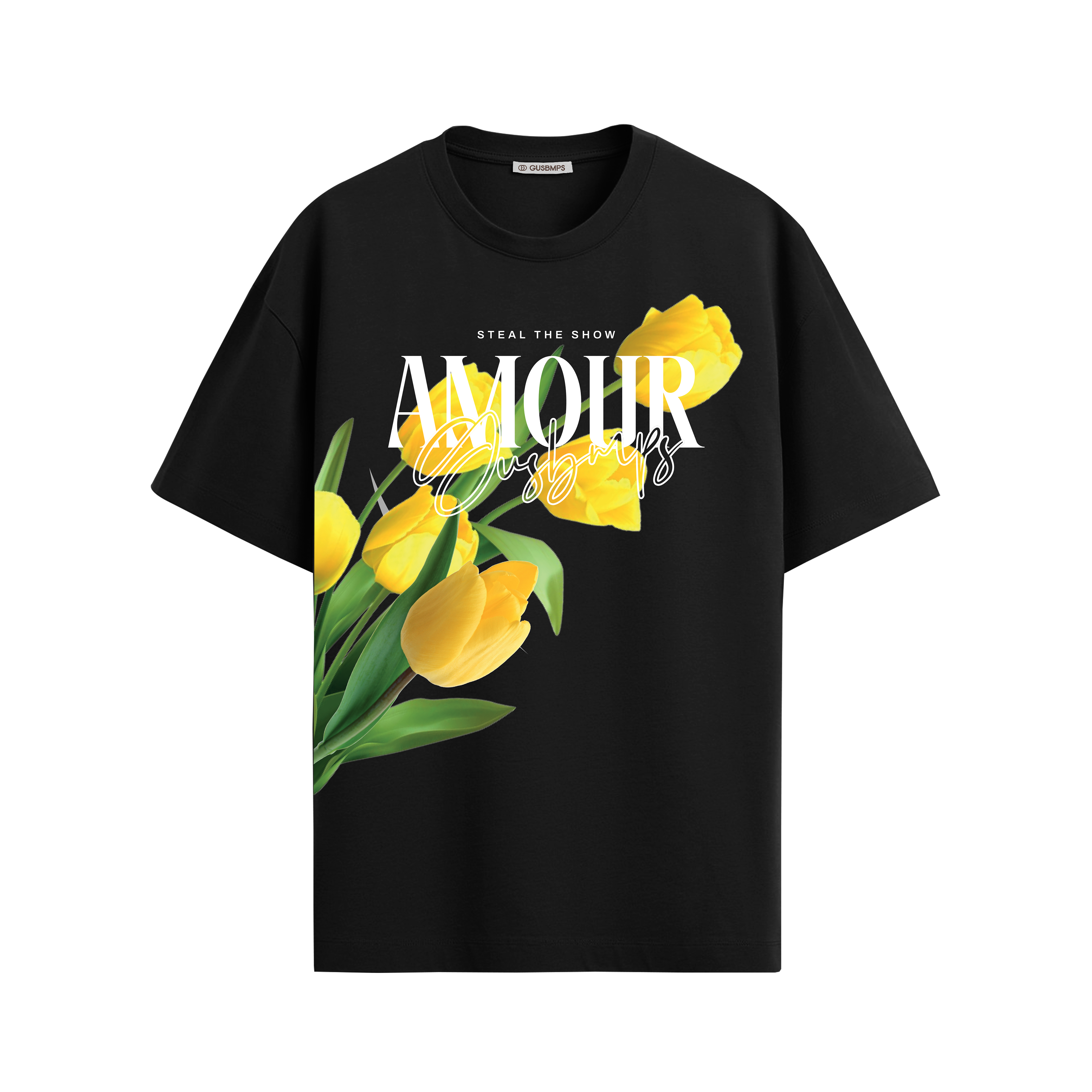 AMOUR BLACK OVERSIZED T-SHIRT
