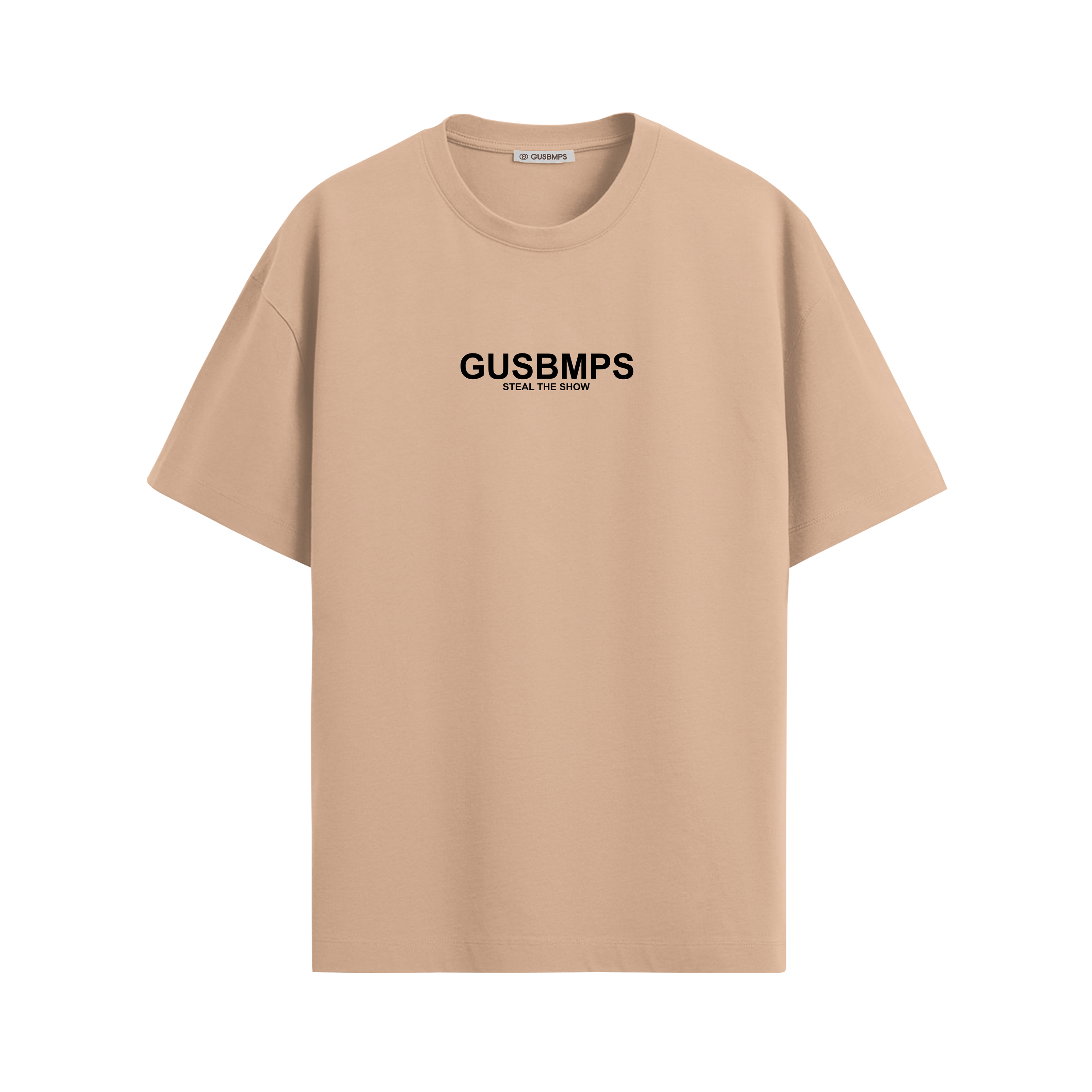 BASICS BEIGE OVERSIZED T-SHIRT
