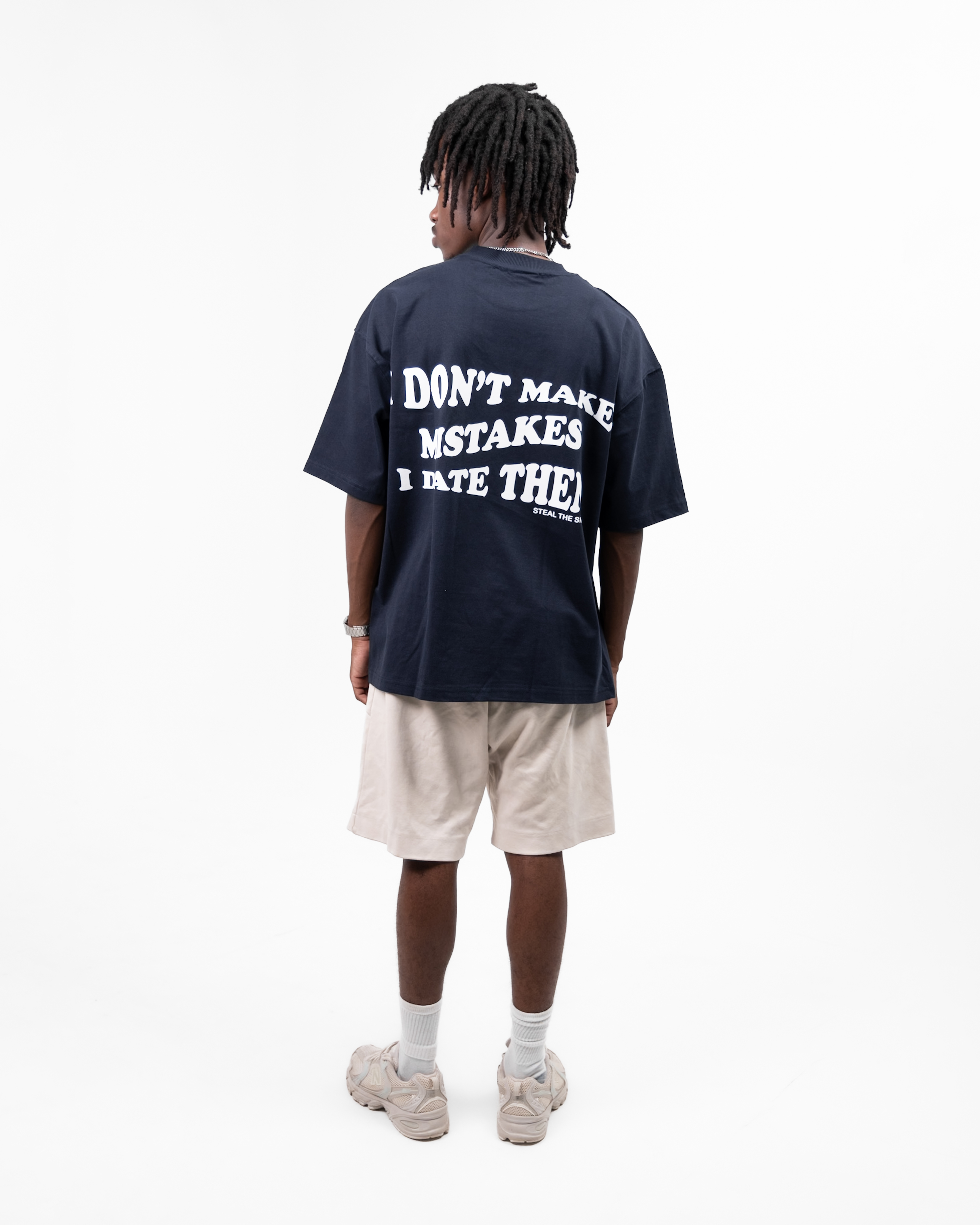 DATING MISTAKES NAVY OVERSIZED T-SHIRT