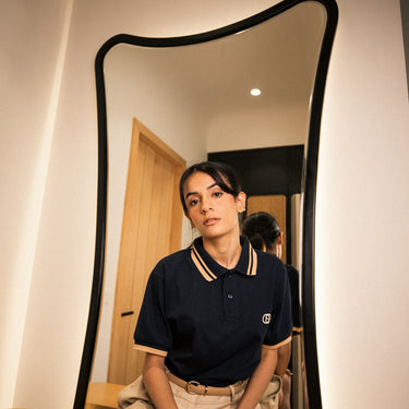 TIMELESS BASIC NAVY POLO