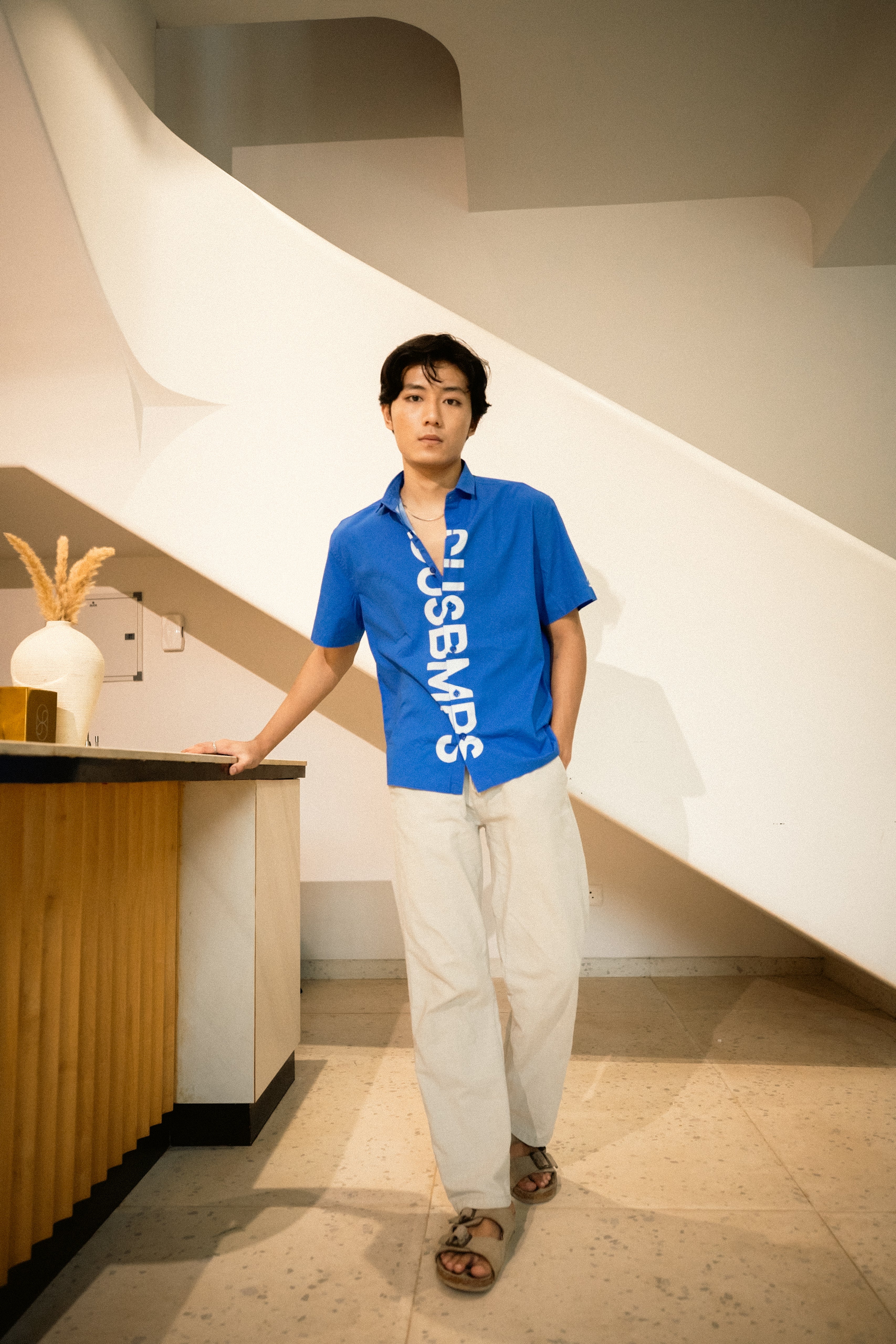 GUSBMPS BLUE SIGNATURE SHIRT