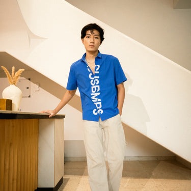 GUSBMPS BLUE SIGNATURE SHIRT