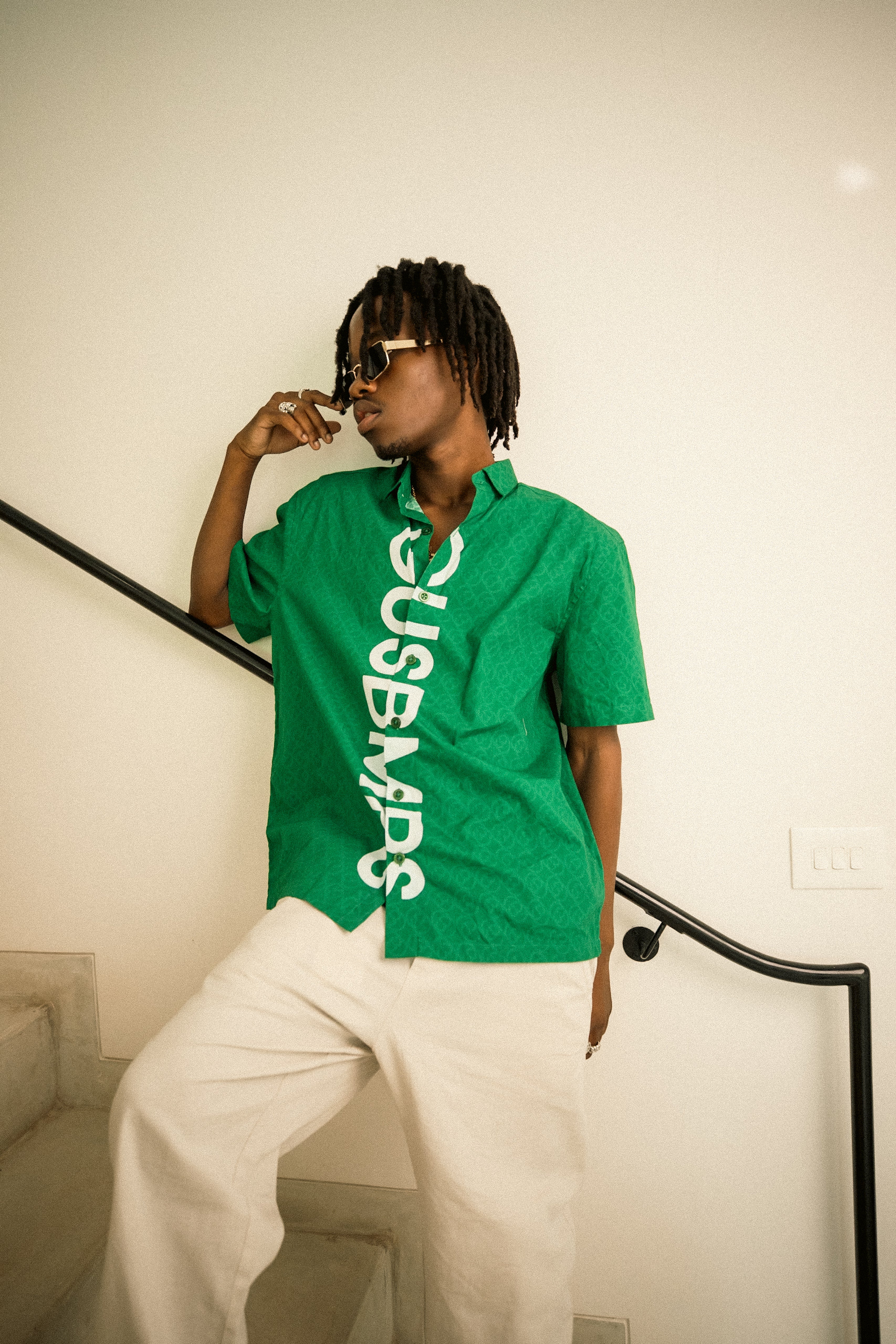 GUSBMPS GREEN SIGNATURE SHIRT