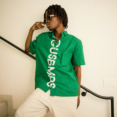 GUSBMPS GREEN SIGNATURE SHIRT