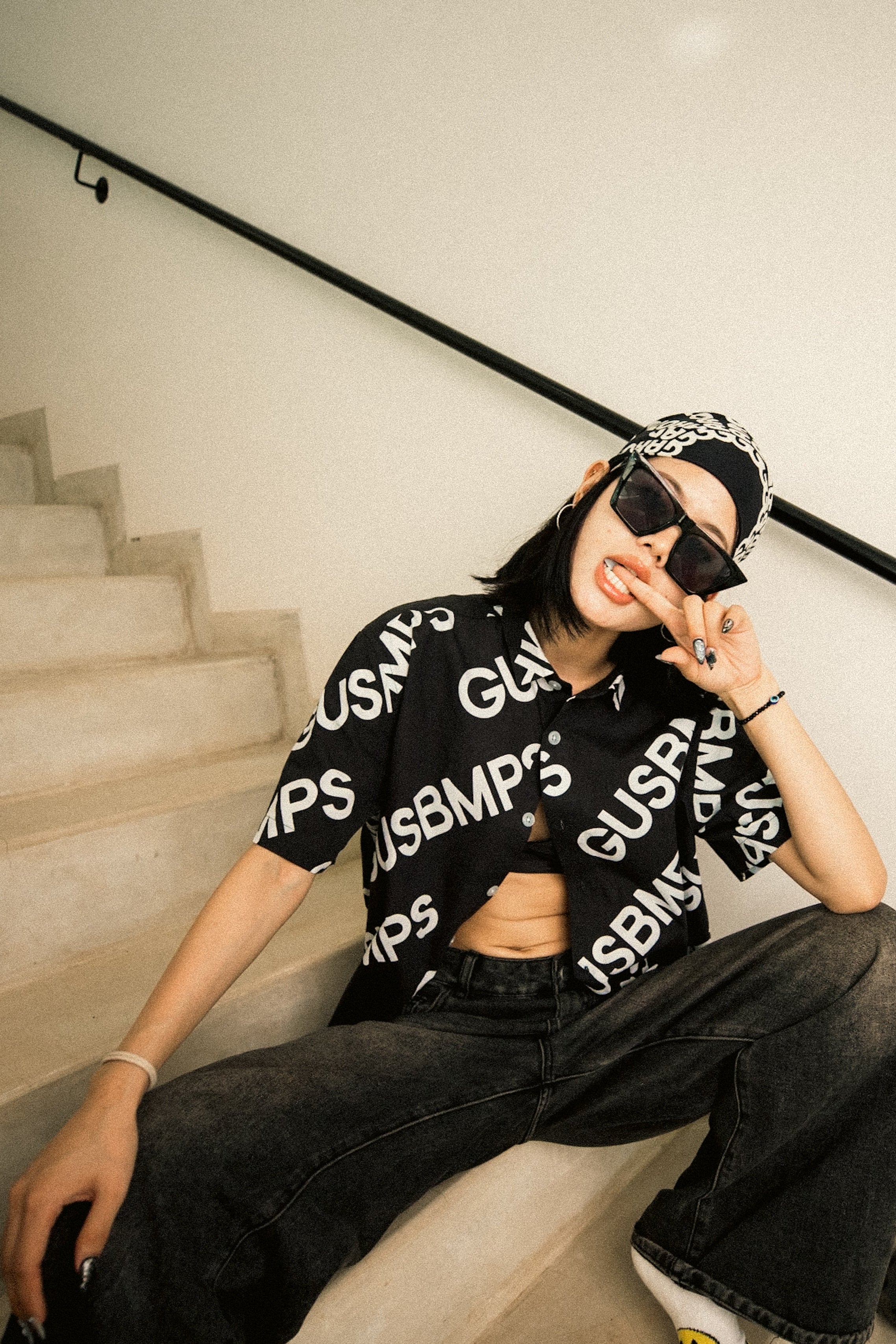 MIDNIGHT CROSS RELAXED SHIRT