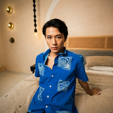 FLORY BREAKDOWN BLUE RELAXED SHIRT