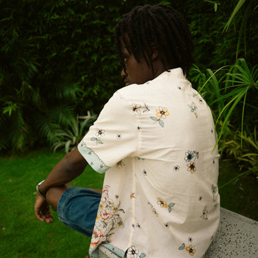 NOT YOUR GARDEN BEIGE RELAXED SHIRT